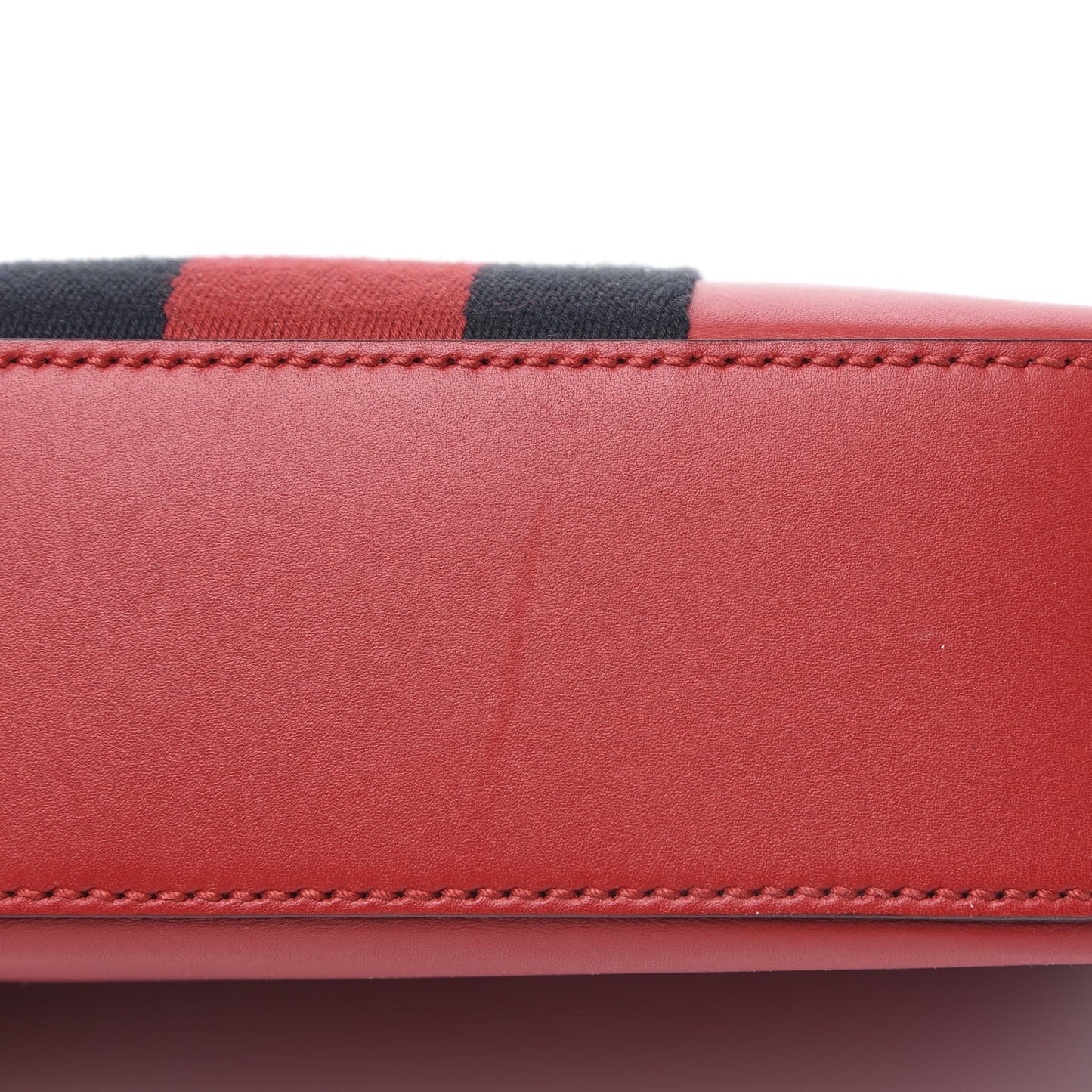 Calfskin Web Small Webby Bee Shoulder Bag Red