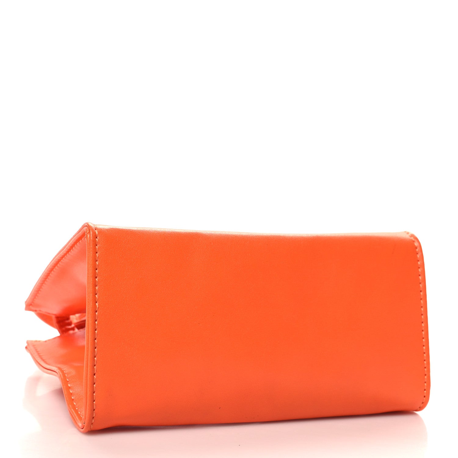 Telfar Vegan Leather Small Shopping Bag Orange 4 of 13