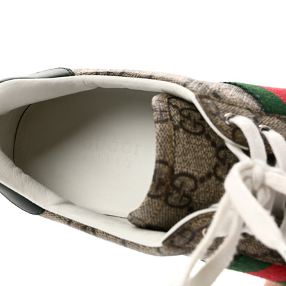 Gucci GG Supreme Monogram Womens New Ace Low-Top Sneaker 36.5 Beige 9 of 9