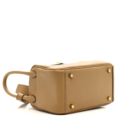 Hermes Taurillon Clemence Mini Lindy 20 Biscuit 4 of 11