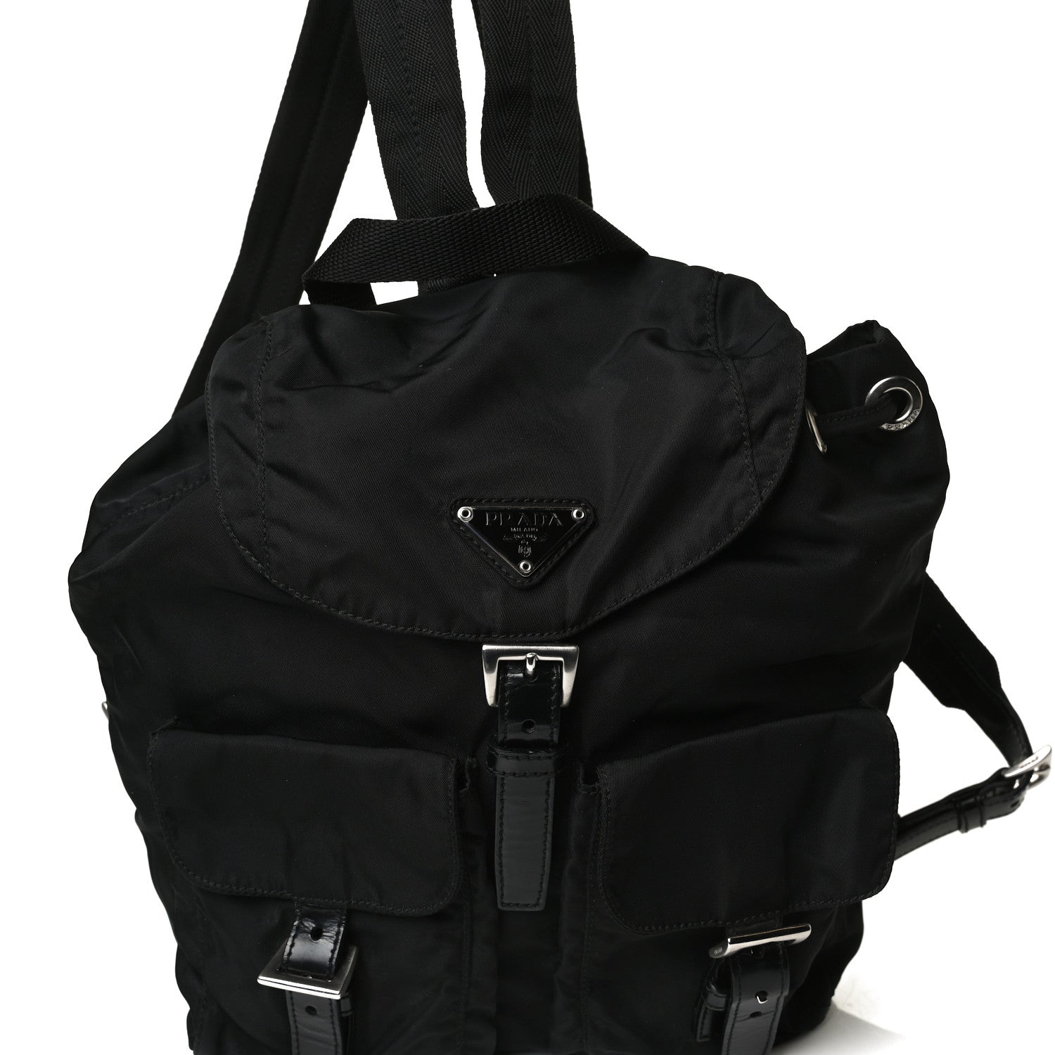 Prada Tessuto Nylon Vela Small Backpack Black 8 of 16