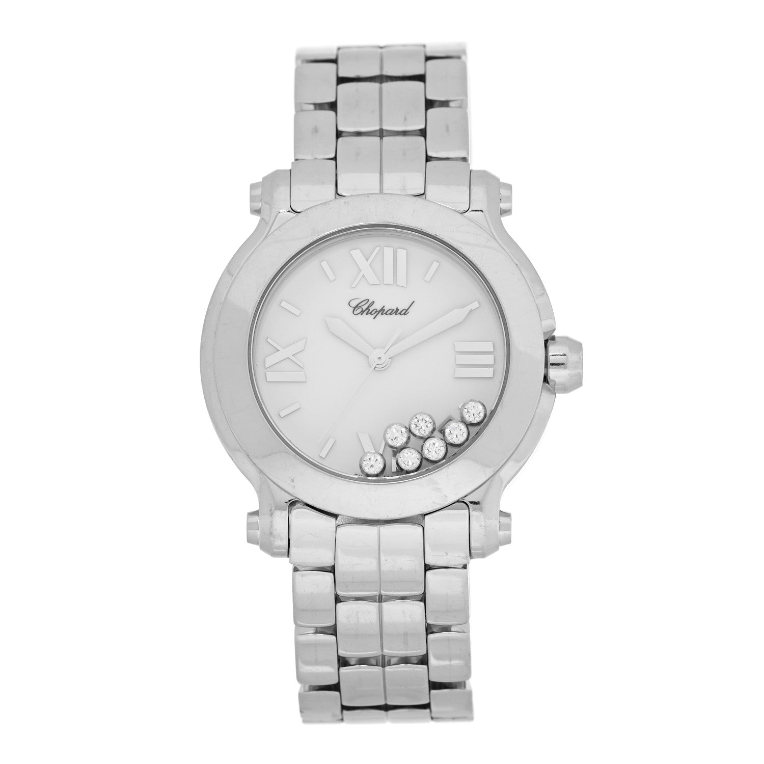 Chopard Stainless Steel 7 Diamond 36mm Happy Sport Quartz Watch 1 of 5