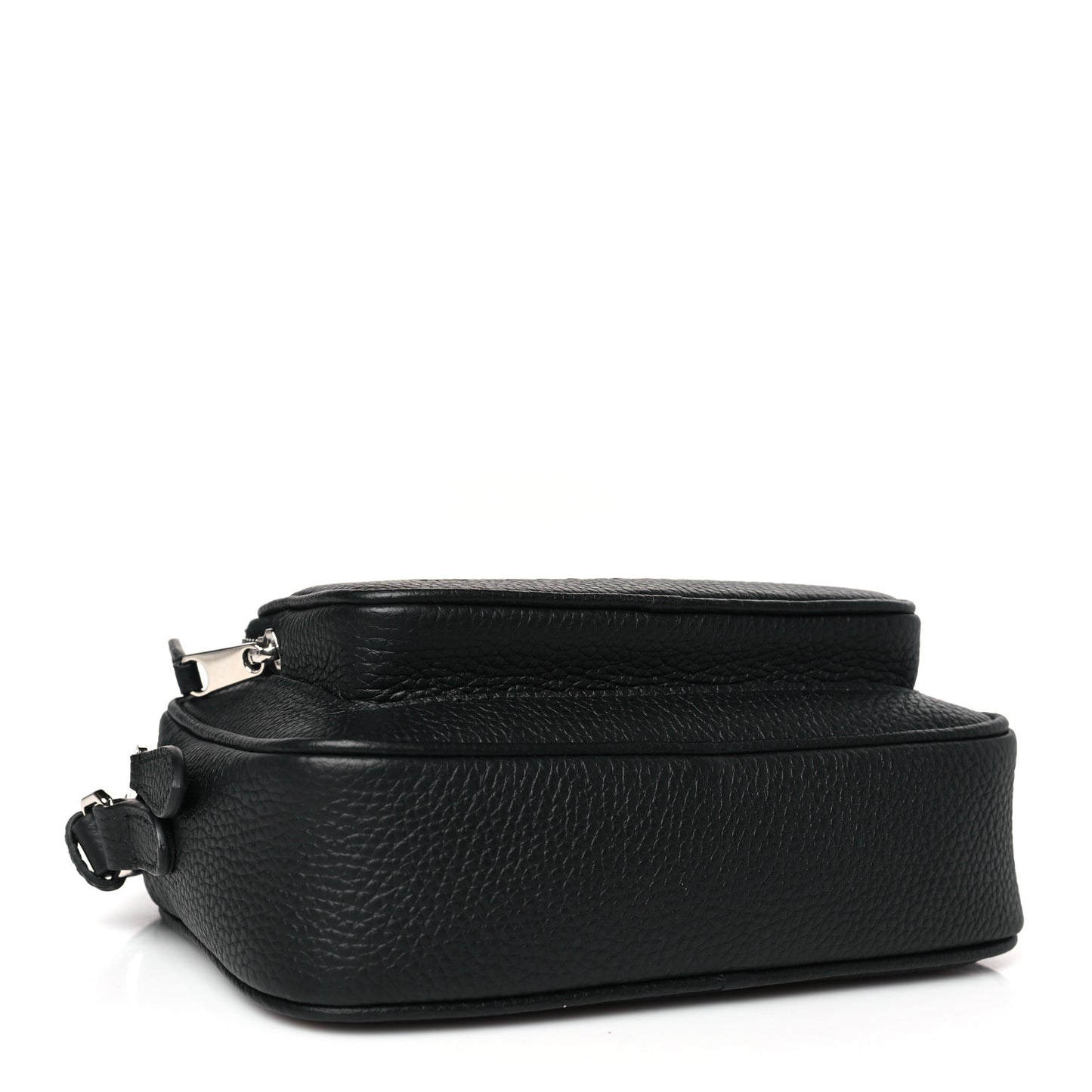 Grained Calfskin Small Camera Bag Black