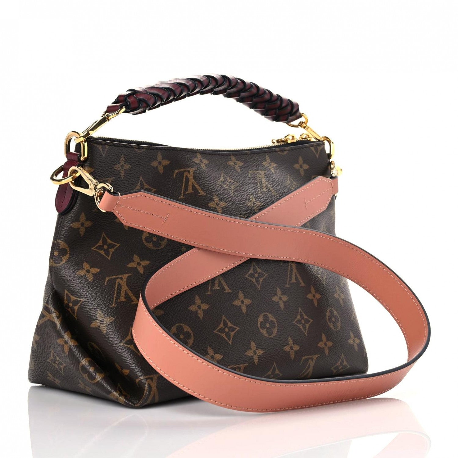 Louis Vuitton Monogram Beaubourg Hobo Mini Bordeaux Red Peach Safran Blue Jean Blue 3 of 8