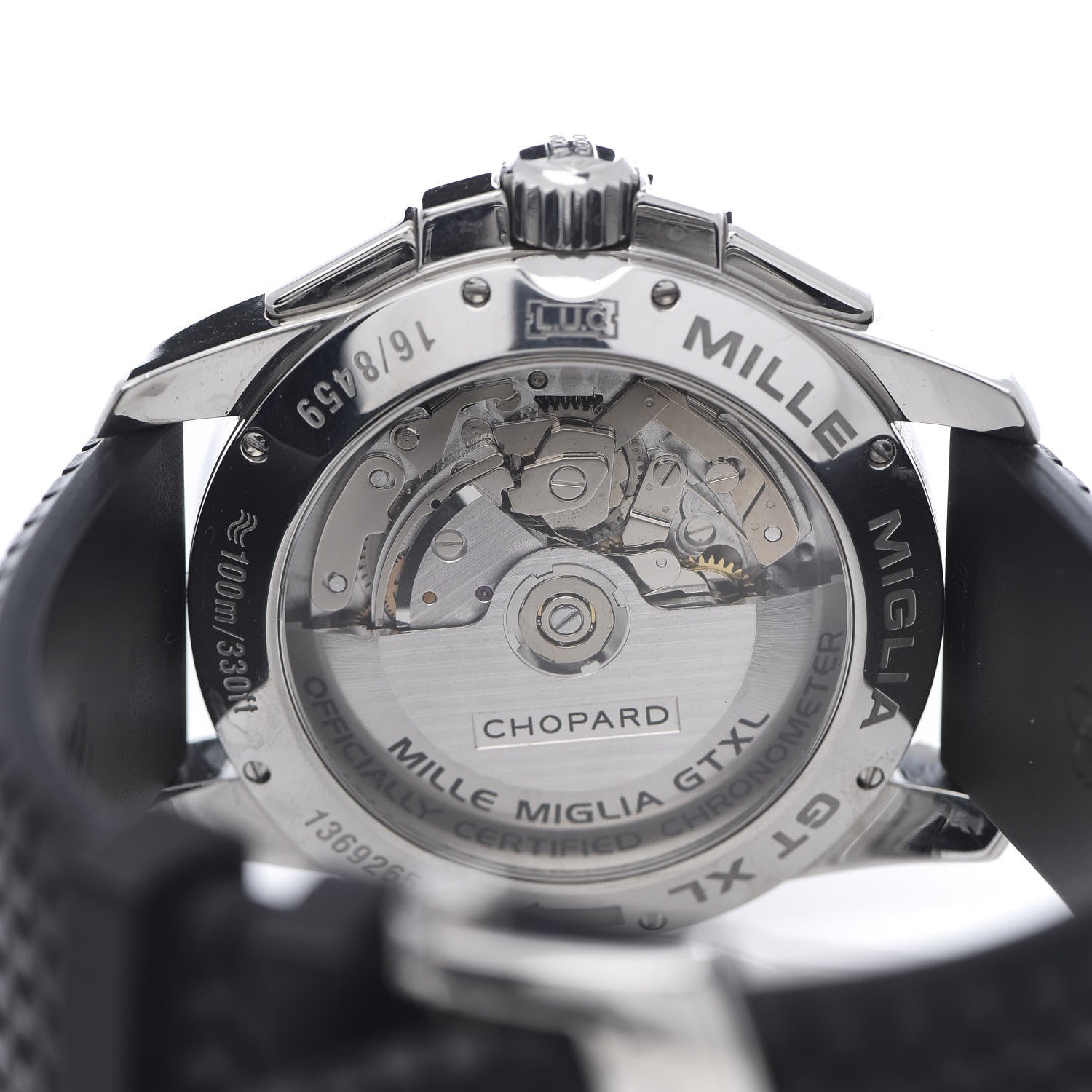 Chopard Stainless Steel Rubber 44mm Mille Miglia Chronograph Automatic Watch Black 5 of 5