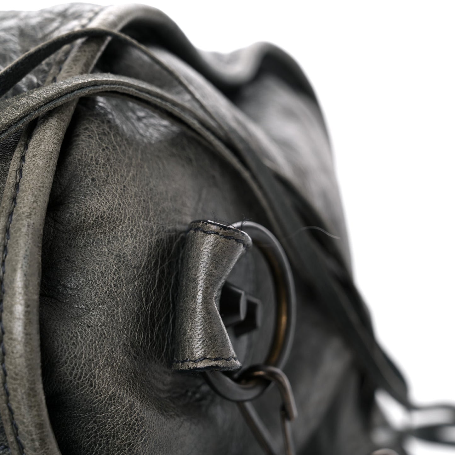 Agneau Classic Hardware Maxi Twiggy Anthracite