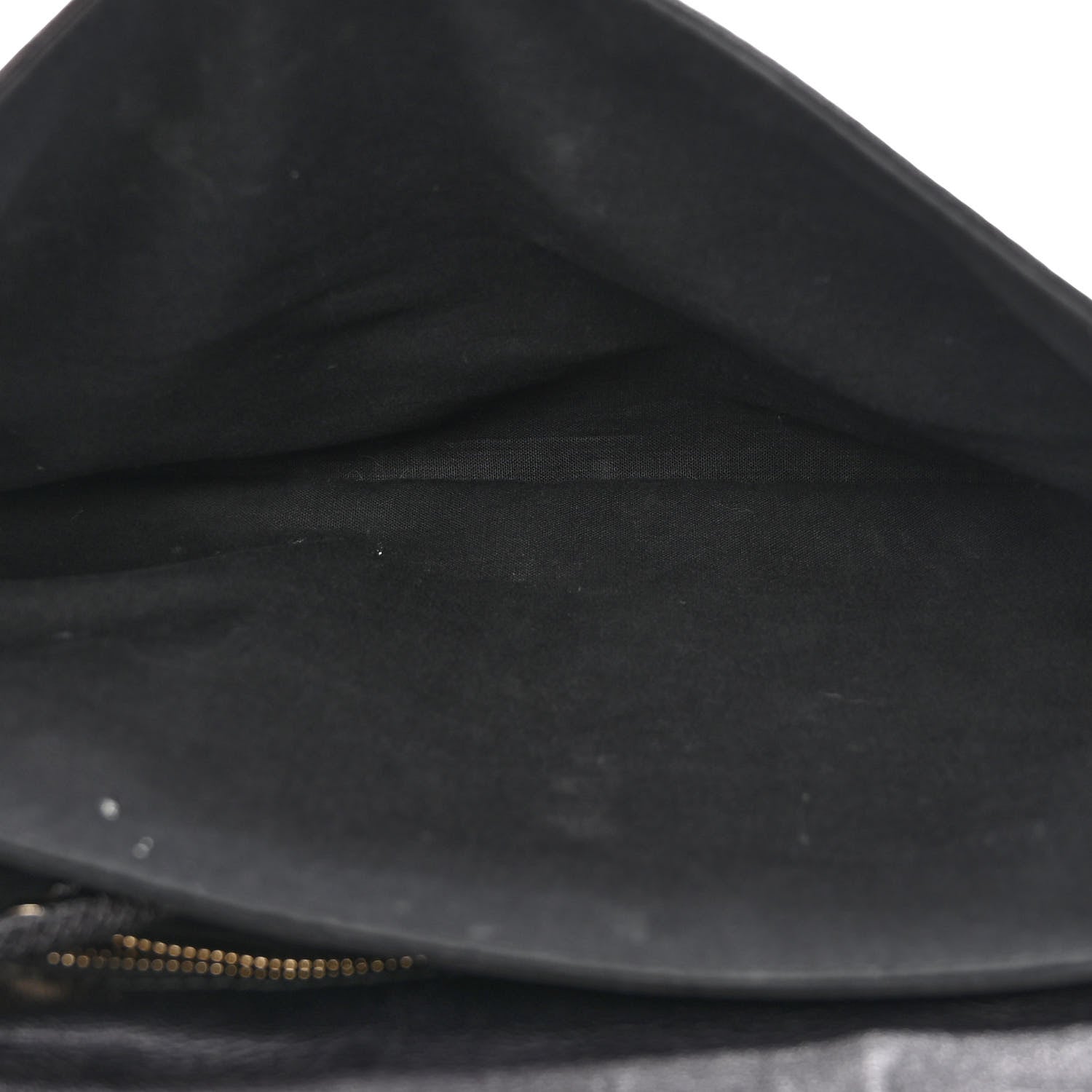 Balenciaga Chevre Gold Metallic Edge Hardware Envelope Clutch Black 5 of 11