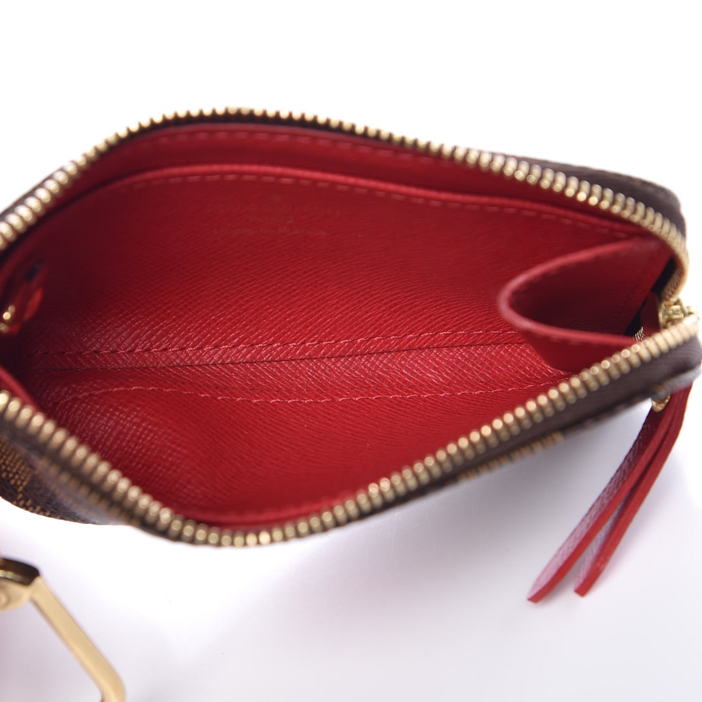 Damier Ebene Complice Trunks and Bags Key Pouch Red