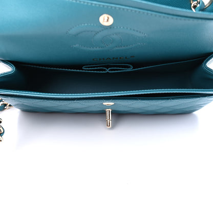 Chanel Caviar Quilted Small Double Flap Green 4 of 6