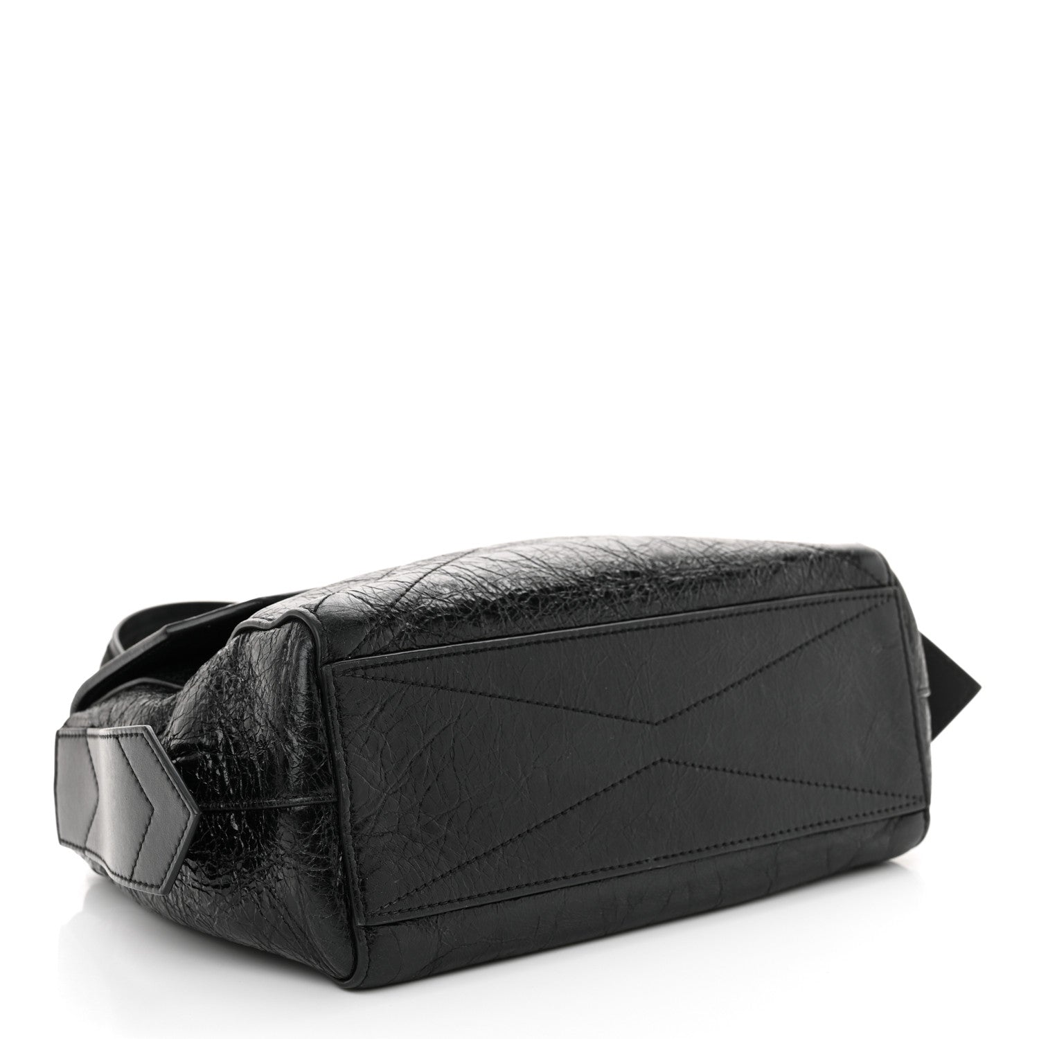 Givenchy Creased Patent Calfskin Small ID Flap Black 4 of 10