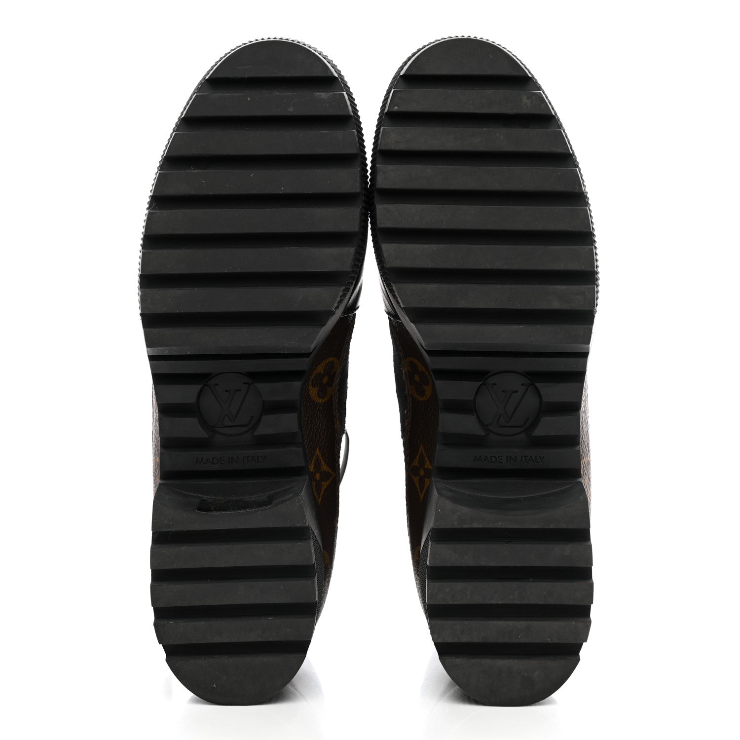Louis Vuitton Suede Calfskin Monogram Laureate Platform Desert Boots 39 Black 5 of 11