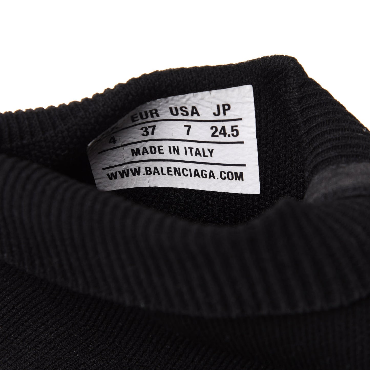 Neoprene Knit Womens Speed Sneakers 37 Black