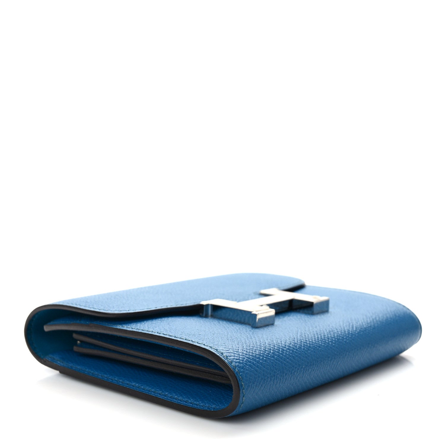 Hermes Epsom Constance Compact Passant Wallet Bleu Izmir 4 of 9