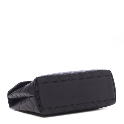 Chanel Caviar Quilted Jumbo Kelly Flap Black 4 of 10