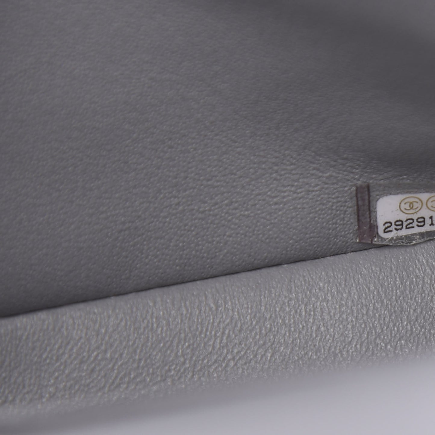Caviar Quilted Small Double Flap Grey