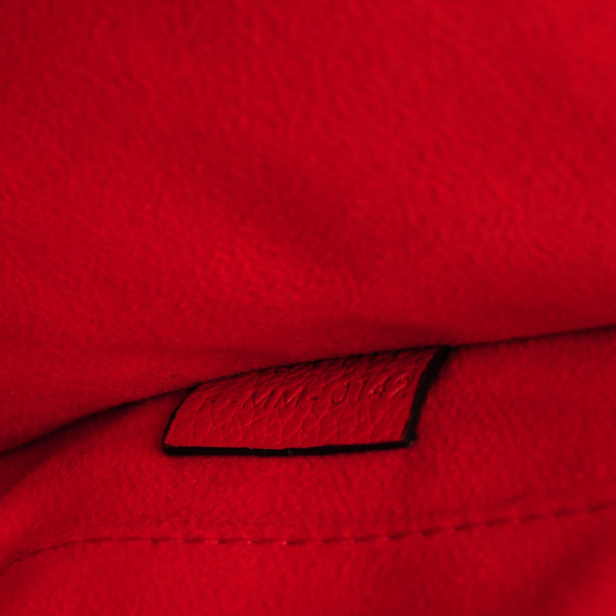Celine Drummed Calfskin Nano Luggage Coquelicot 7 of 8