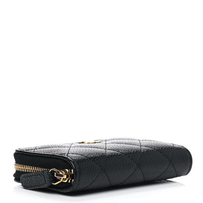 Chanel Caviar Quilted Zip Coin Purse Black 3 of 4