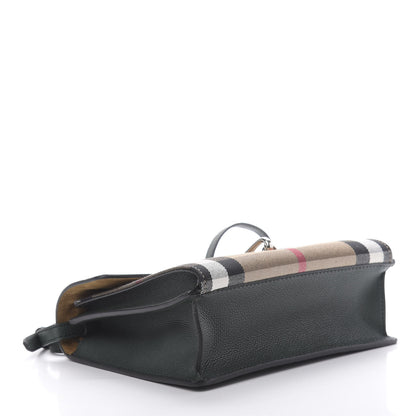 Burberry Derby Calfskin House Check Small Macken Crossbody Bag Dark Bottle Green 3 of 10