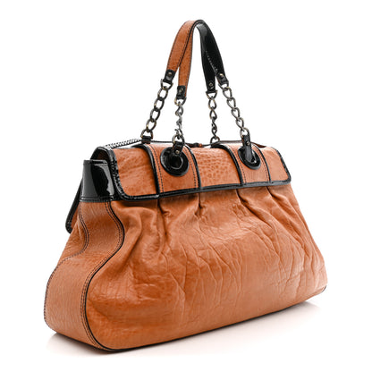 Fendi Nappa Patent Large B Bag Osso Black 3 of 15