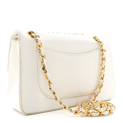 Chanel Lizard Small Double Flap White 5 of 25