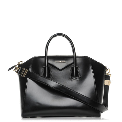 Givenchy Shiny Lord Calfskin Medium Antigona Black 1 of 8