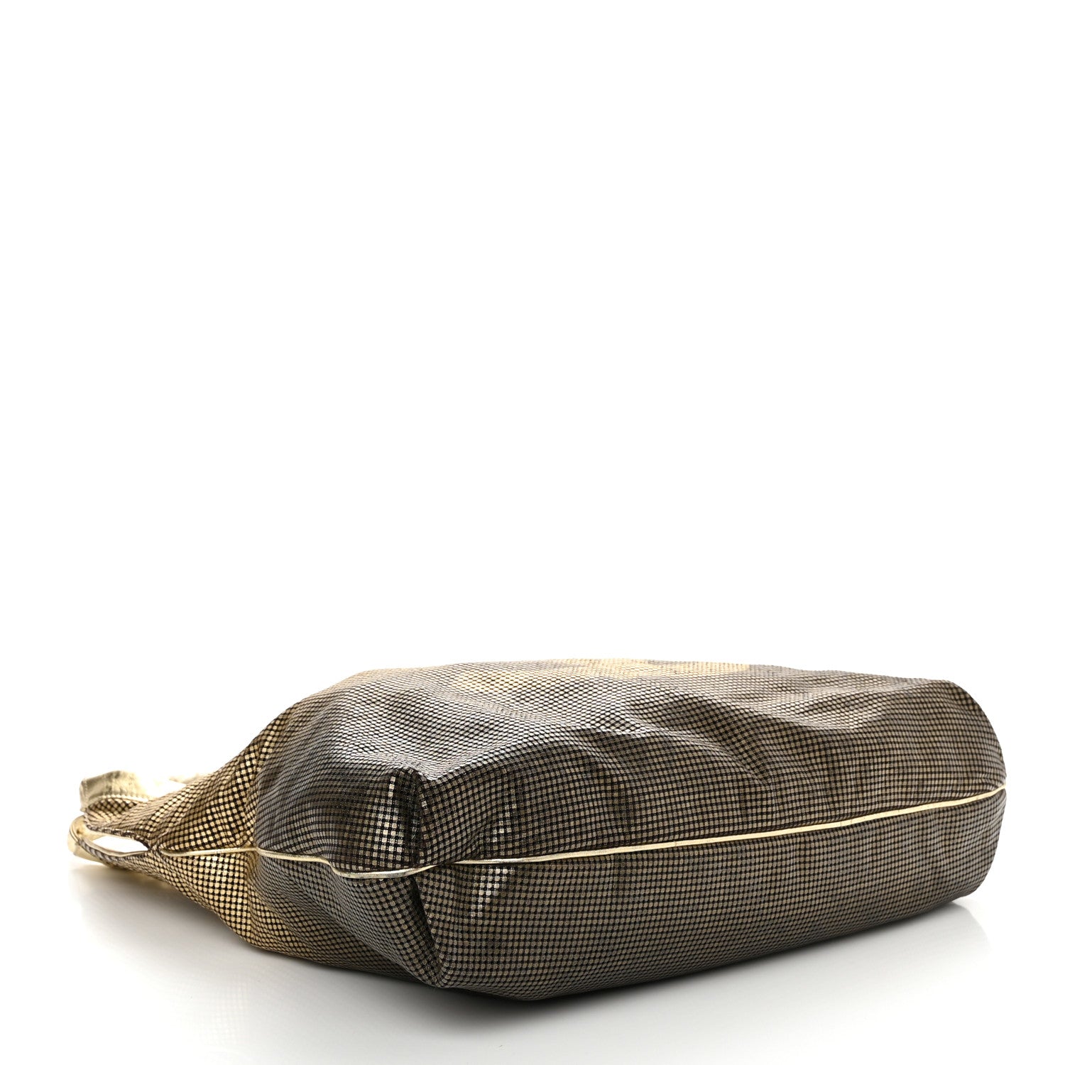 Chanel Metallic Perforated Lambskin Hollywood Hobo Gold 4 of 12