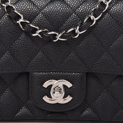 Chanel Caviar Quilted Mini Square Flap Black 10 of 10