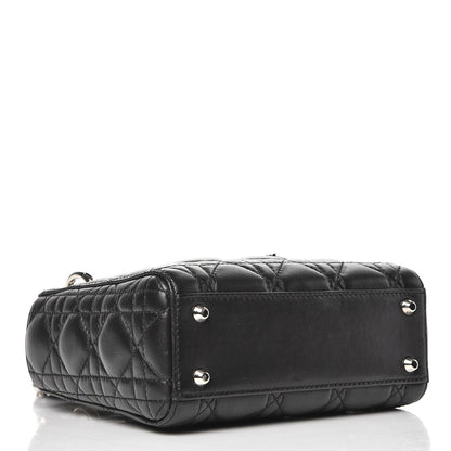Christian Dior Lambskin Cannage Mini Lady Dior Black 4 of 7