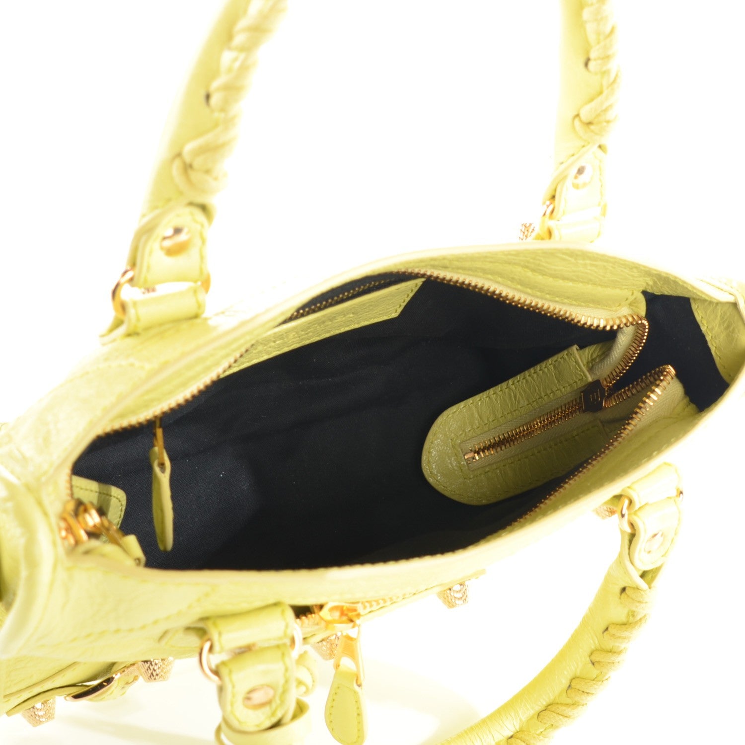Balenciaga Agneau Giant 12 Gold Hardware Mini City Jaune Citronnade 7 of 8