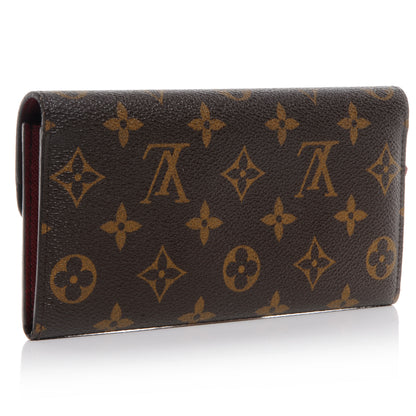 Louis Vuitton Monogram Emilie Wallet Red 3 of 6