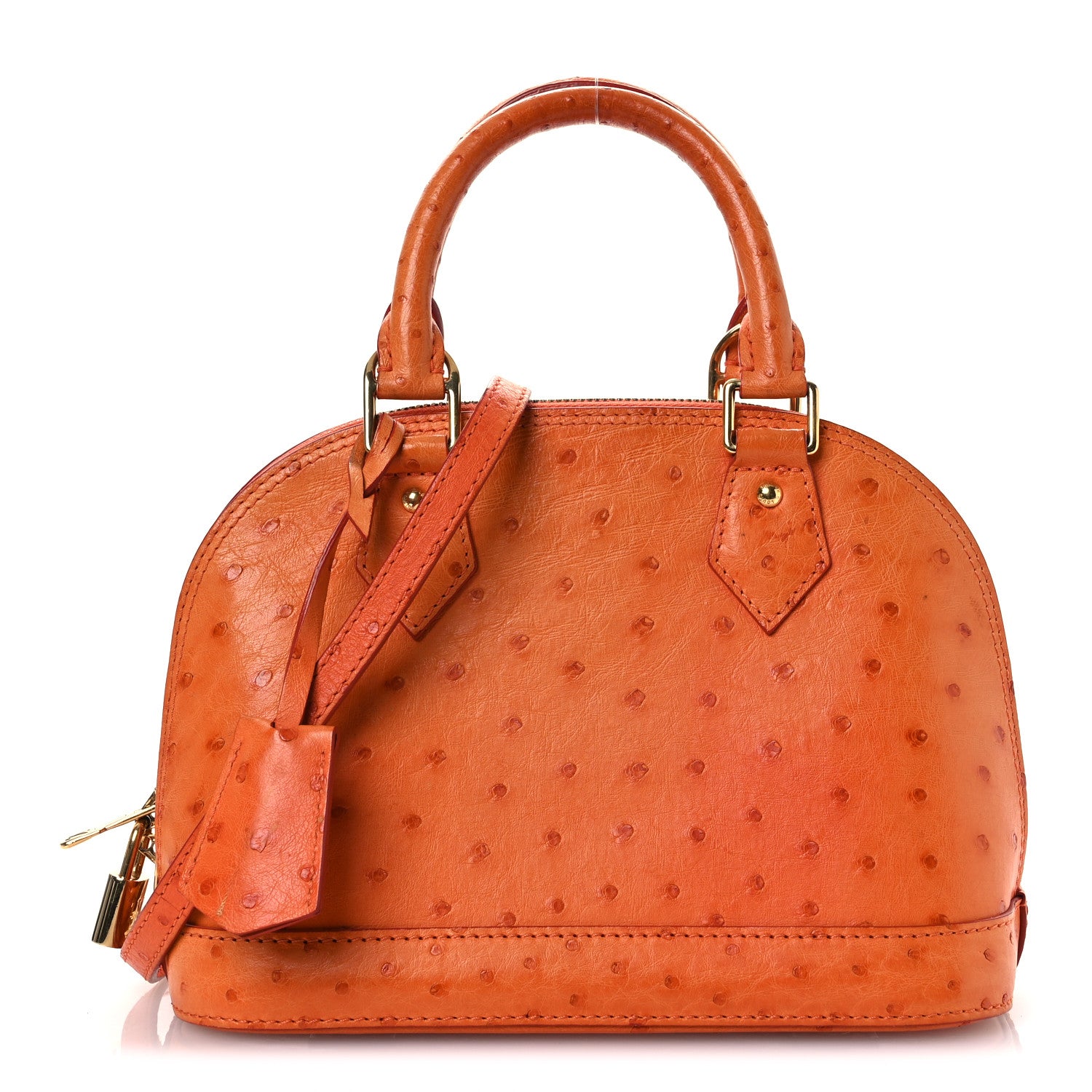 Louis Vuitton Ostrich Alma BB Piment 1 of 15