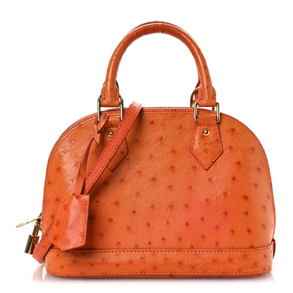 Louis Vuitton Ostrich Alma BB Piment 1 of 15