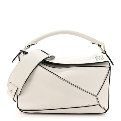 Loewe Calfskin Small Puzzle Bag White 1 of 10