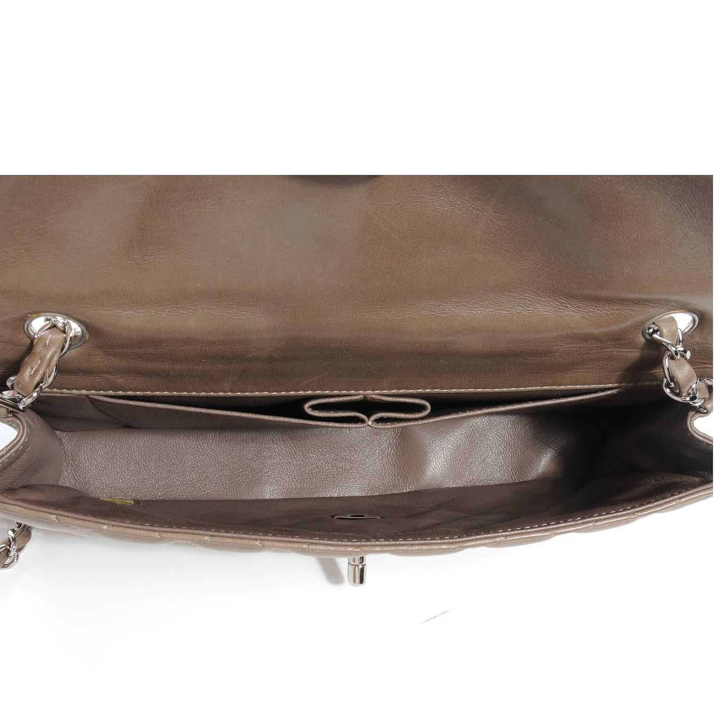 Lambskin East West Flap Light Brown