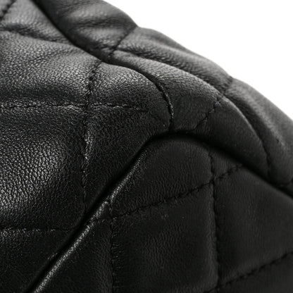 Chanel Lambskin Quilted CC Chain Bucket Bag Black Black 12 of 14