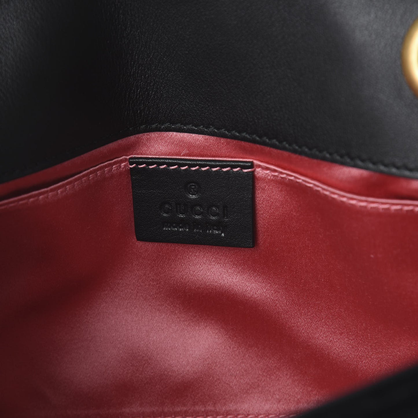Velvet Matelasse Mini GG Marmont Shoulder Bag Black