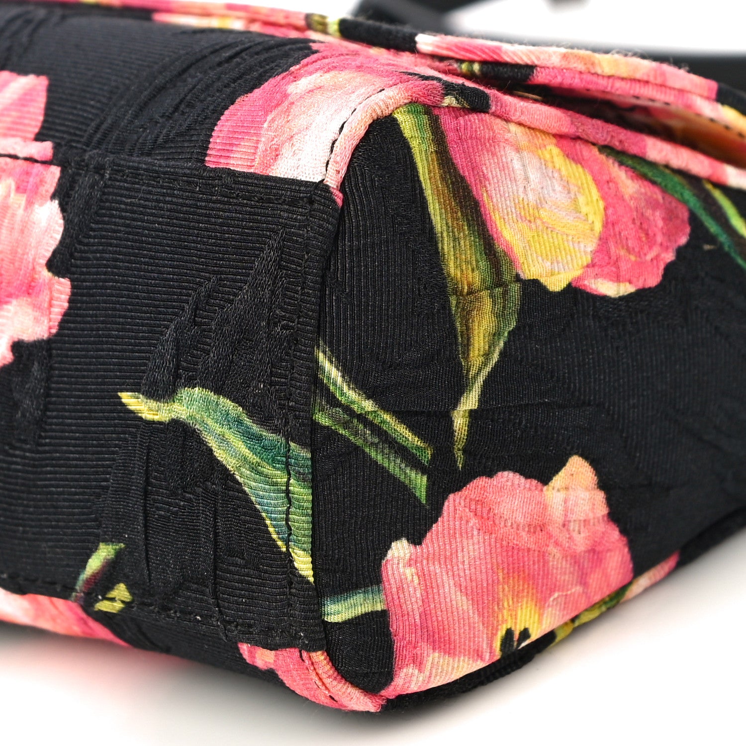 Dolce & Gabbana Brocade Childrens Tulip Print Miss Sicily Satchel Black Multicolor 9 of 9