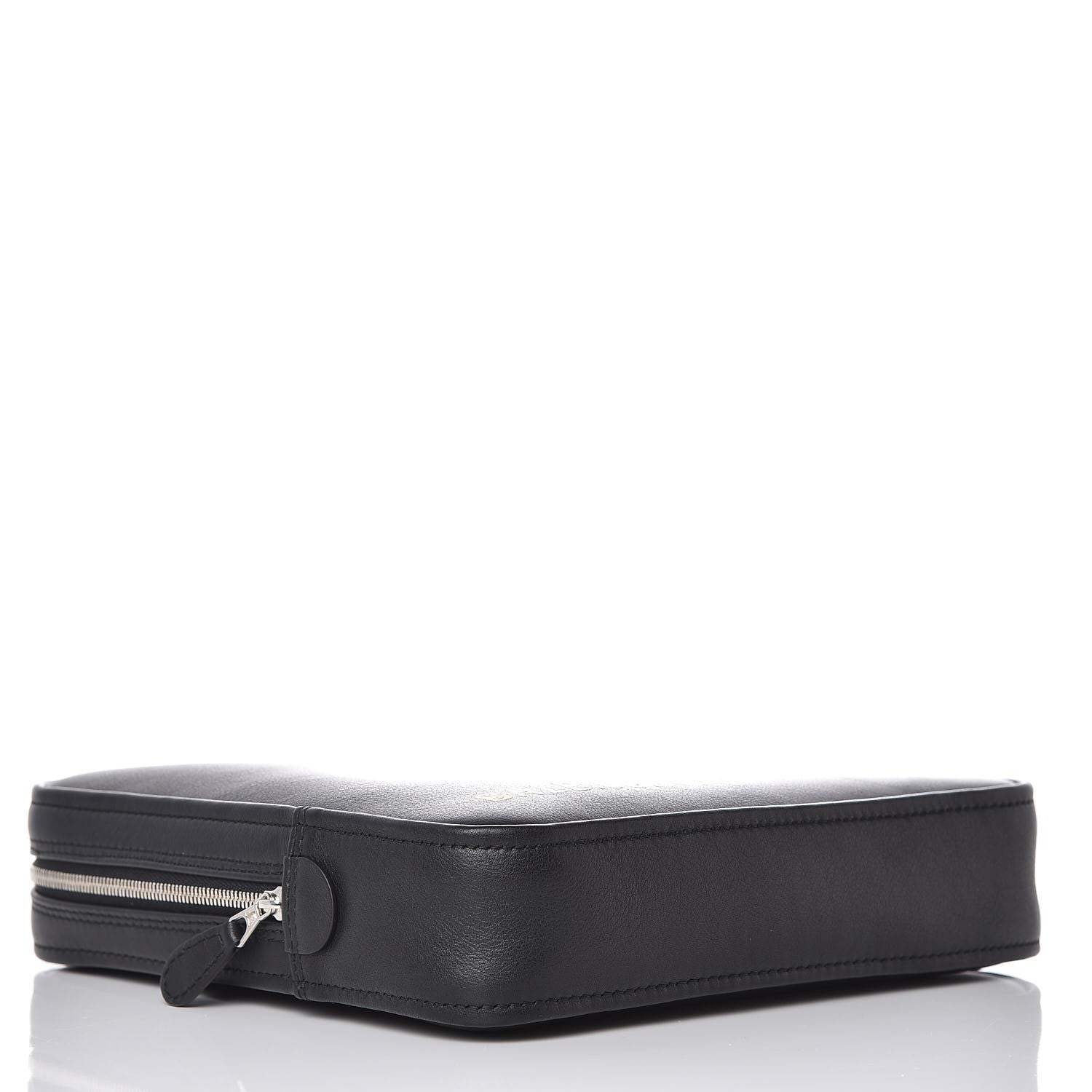 Balenciaga Calfskin M Triangle Pouch Black 4 of 7