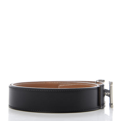 Hermes Box Togo 32mm H Belt 85 Black Gold 2 of 4