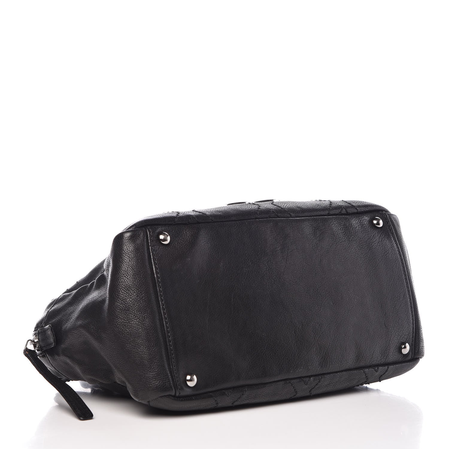 Chanel Calfskin Small Diamond Stitch Tote Black 3 of 10