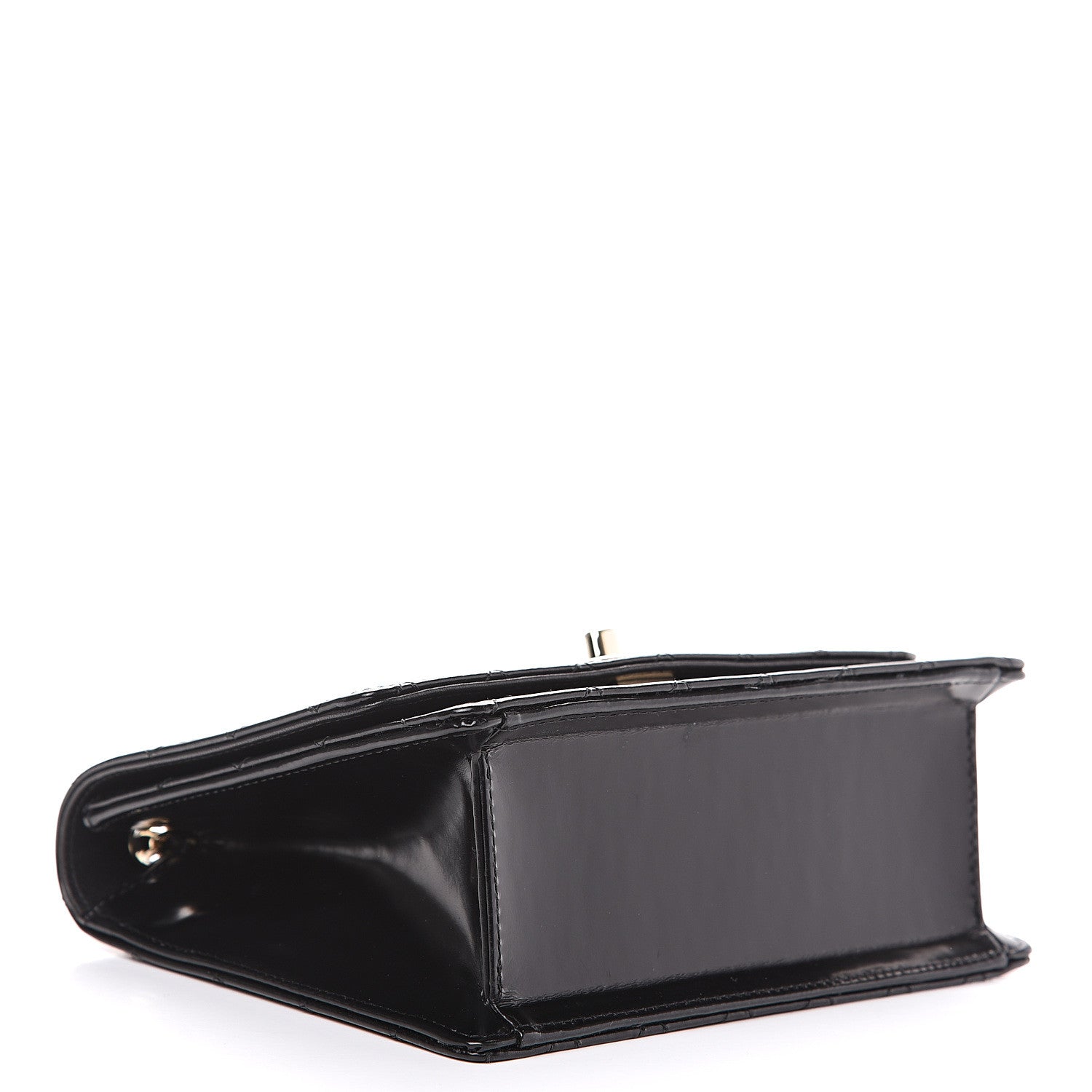 Chanel Glazed Calfskin Quilted Flap Black 3 of 9
