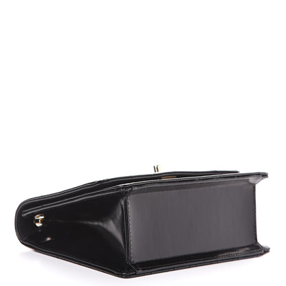 Chanel Glazed Calfskin Quilted Flap Black 3 of 9