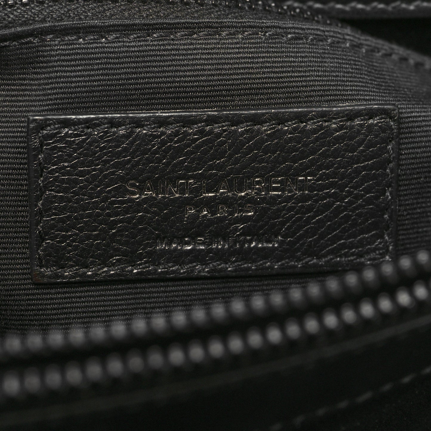 Calfskin Y Quilted Monogram Monochrome Medium Loulou Chain Satchel Black
