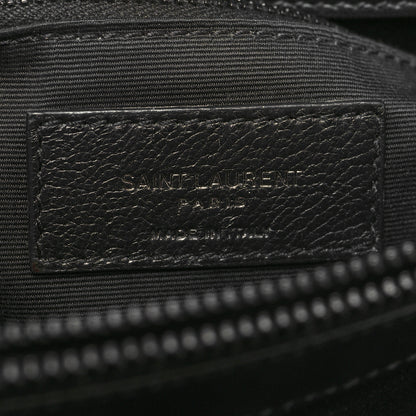 Saint Laurent Calfskin Y Quilted Monogram Monochrome Medium Loulou Chain Satchel Black 6 of 10