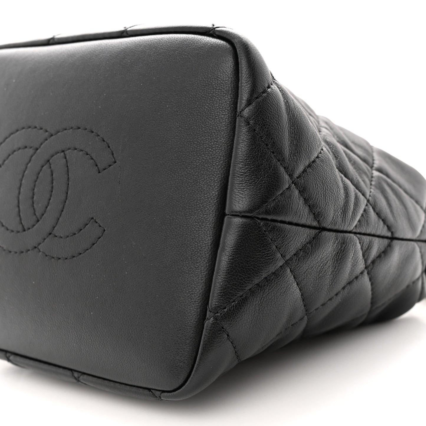 Lambskin Quilted Small Perfect Meeting Hobo Black