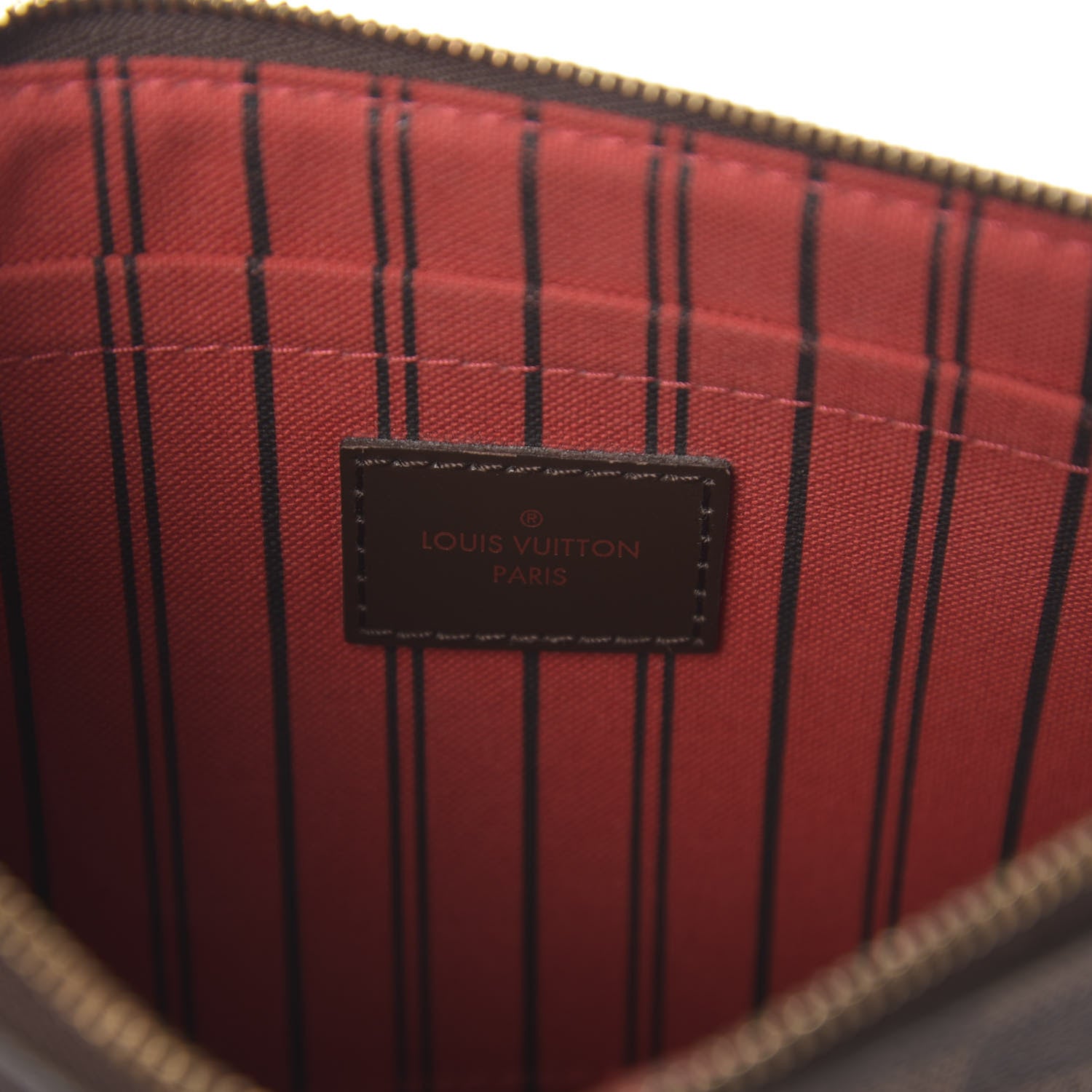 Louis Vuitton Damier Ebene Neverfull MM GM Pochette 6 of 8