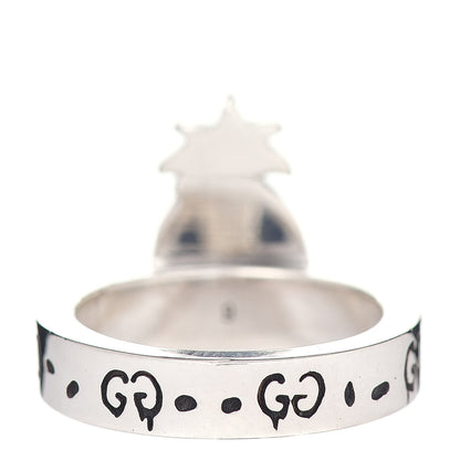 Gucci Sterling Silver GucciGhost Pineapple Ring 49 4.75 4 of 5