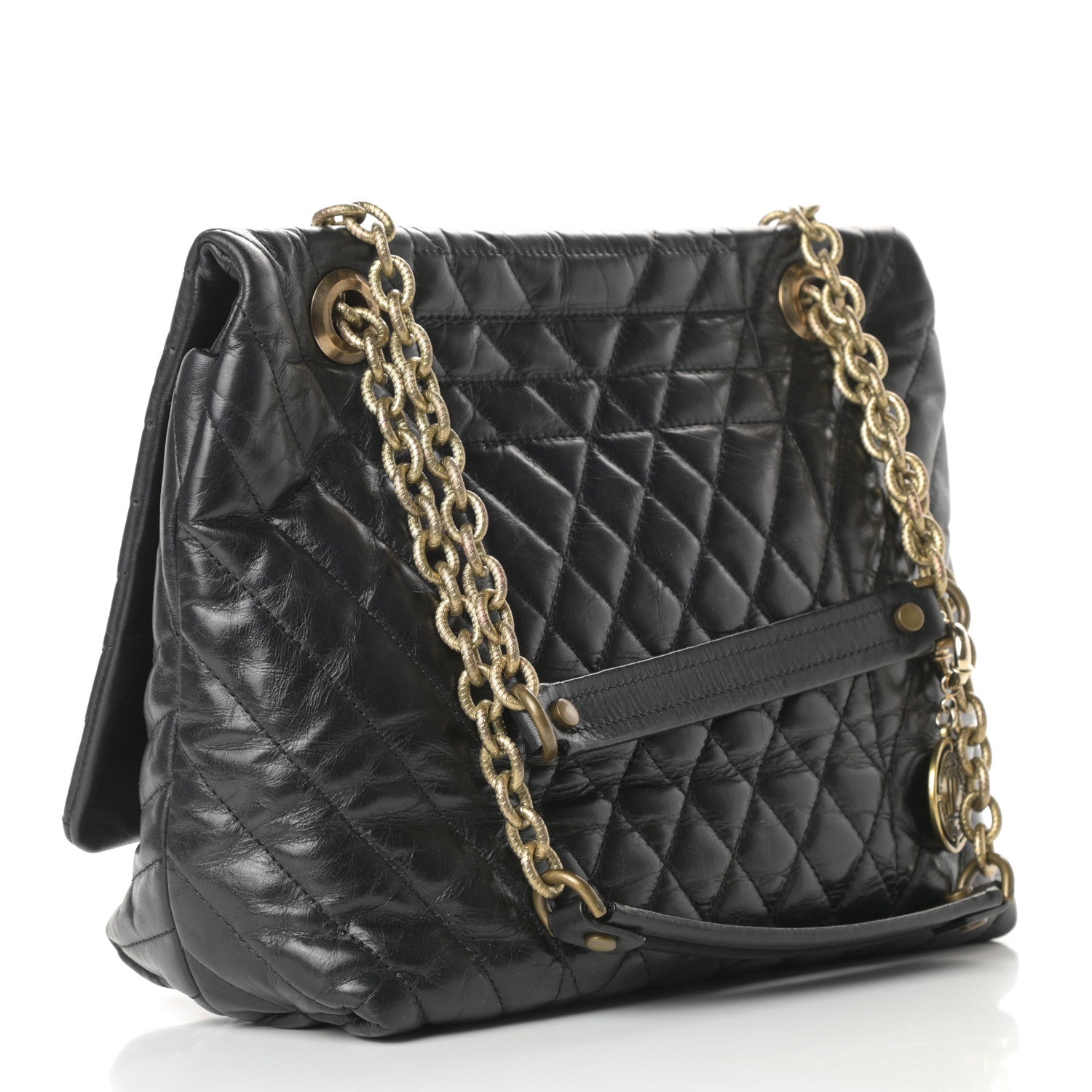 Lanvin Lambskin Quilted Medium Happy Shoulder Bag Black 4 of 11