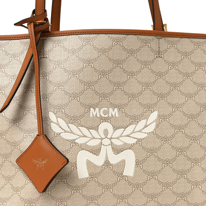 MCM Lauretos Nappa Medium Himmel Shopper Tote Oatmeal 7 of 9