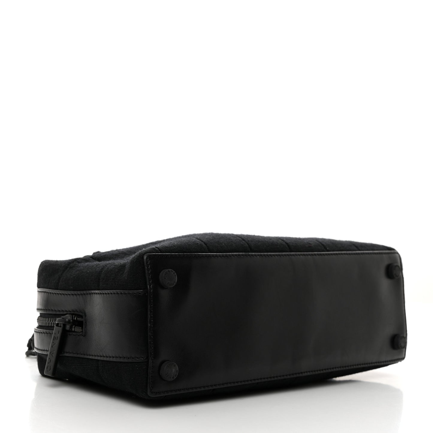 Jersey Quilted Chocolate Bar Shoulder Bag Black